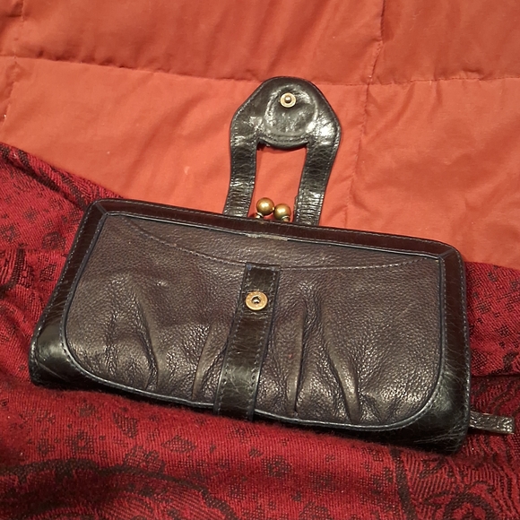 Lockheart Dark Brown And Black Leather Wallet - Picture 2 of 10